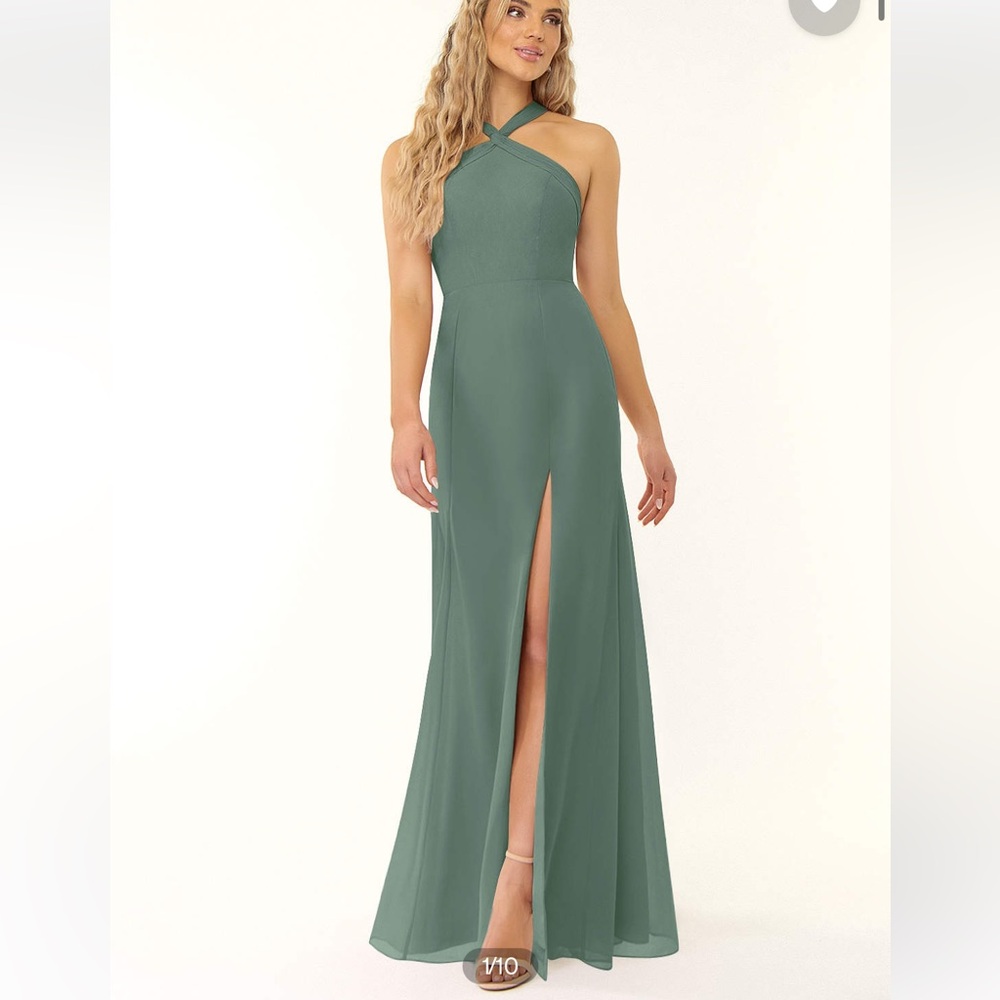COPY - Azazie Rue Dress- Eucalyptus